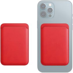 Mobigear Wallet Portacarte - 3 carte - Compatibile con MagSafe - Rosso