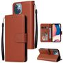 Mobigear Wallet iPhone 14 Plus Pungetui med Seddelrum - Brun