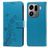 Mobigear Flowers OPPO Find X9 Pro Cover a libro portafoglio - Blu