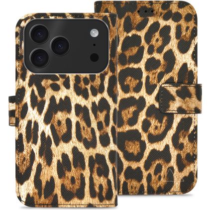 My Style Flex Wallet iPhone 17 Pro Lompakkokotelo + Setelitasku - Wild Leopard