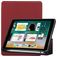 Mobigear Tri-Fold Gel iPad 5 (2017) TPU / Umělá kůže Knížkové pouzdro + Držák na stylus - Vínová