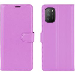 Mobigear Classic POCO M3 Etui z klapką typu portfel - Fioletowy