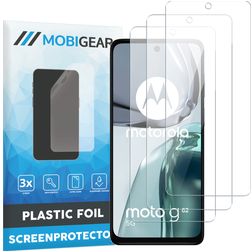 Mobigear Motorola Moto G62 Näytönsuoja Kalvo - Suojakuoren kanssa yhteensopiva (3 kpl)