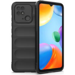 Mobigear Bumpy Xiaomi Redmi 10C Fleksibel TPU Bagsidecover - Sort