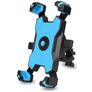 Mobigear PushHold Supporto bici per smartphone con attacco al manubrio Pinza Universale - Blu