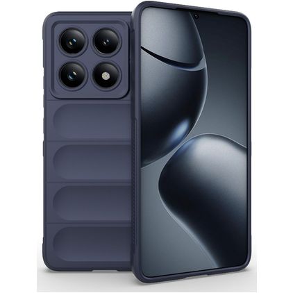 Mobigear Bumpy Xiaomi 14T Pro TPU flexible Carcasa - Azul oscuro