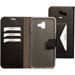 Mobiparts Classic Wallet Samsung Galaxy J6 Plus Lompakkokotelo + Setelitasku - Musta
