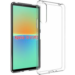 Mobigear Cushion Transparent Sony Xperia 10 V Flexibel TPU Skal Stötsäkert - Transparent