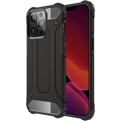 Mobigear Outdoor iPhone 13 Pro Max Hårdt Bagsidecover Stødsikkert - Sort