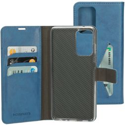 Mobiparts Classic Wallet Samsung Galaxy A72 Lompakkokotelo + Setelitasku - Steel Blue