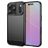 Mobigear Brushed Slim iPhone 18 Pro TPU flexível Capa traseira - Preto