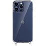 Mobigear Mix & Match Läpinäkyvä iPhone 15 Pro Joustava TPU Suojakuori kaulanauhalla - Läpinäkyvä