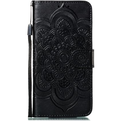 Mobigear Mandala iPhone 11 Pungetui med Seddelrum - Sort