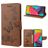 Mobigear Butterfly Samsung Galaxy M53 Lompakkokotelo + Setelitasku - Ruskea