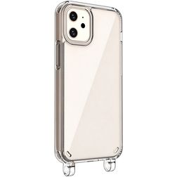 Mobigear Mix & Match Transparente iPhone 12 Mini TPU flexível Capa com cordão - Transparente