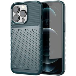 Mobigear Groove iPhone 13 Pro Max Flexibilní TPU Zadní kryt - Zelená