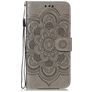 Mobigear Mandala iPhone 11 Lompakkokotelo + Setelitasku - Harmaa
