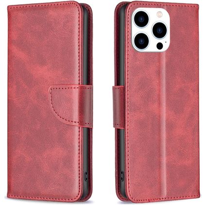 Mobigear Excellent iPhone 16 Pro Wallet case - Red