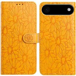 Mobigear Flowers iPhone Air Pungetui med Seddelrum - Gul