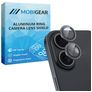 Mobigear Single iPhone 16 Plus Szkło hartowane Ochrona obiektywu - Kompatybilna z etui - Czarny