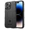 Mobigear Rugged Shield iPhone 14 Pro Flexibilní TPU Zadní kryt odolný proti nárazům - Černá