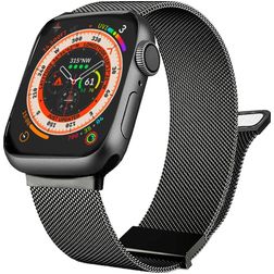 Mobigear Luxury Loop Milanesisk loop Apple Watch Armband Magnetlås - 49/46/45/44 mm - Grå
