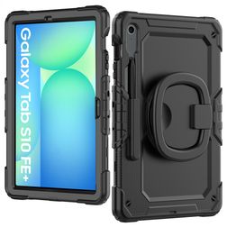 Mobilize Rotating Defender Samsung Galaxy Tab S10 FE Plus Cover Hård plast / Silikone Bagsidecover + Skulderrem + Stander - Sort