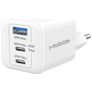 Mobilize Wall Charger Triple USB / USB-C Oplader Power Delivery 65W - Hvid