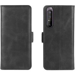 Mobigear Slim Magnet Sony Xperia 1 II Cover a libro portafoglio - Nero