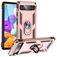 Mobigear Armor Ring Google Pixel 6a Plástico rígido Capa traseira Antichoque com anel - Rosa dourado