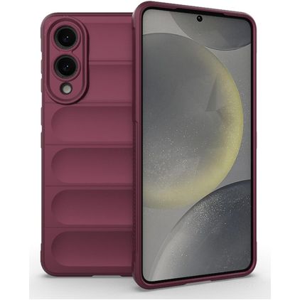 Mobigear Bumpy Samsung Galaxy S25 Edge Case Flexible TPU Backcover - Red