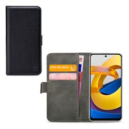 Mobilize Classic Gelly Wallet POCO M4 Pro 5G TPU flexível Capa livro Carteira - Preto