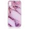 Mobigear Marble iPhone XS Max Elastyczne TPU Etui plecki - Fioletowy