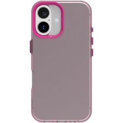Mobigear Crystal iPhone 16 Plástico rígido Capa traseira - Vermelho