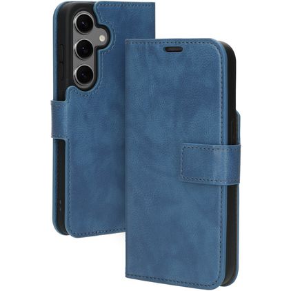 Mobiparts Classic Wallet Samsung Galaxy S24 Wallet case - Steel Blue