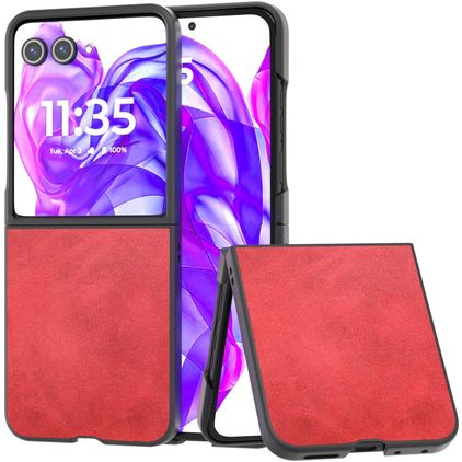 Mobigear Excellent Motorola Razr 50 Ultra Hårdt Bagsidecover - Rød