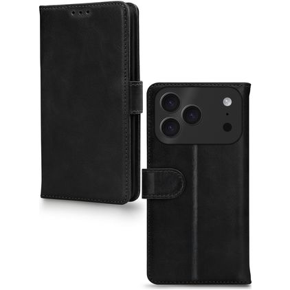 Mobilize Premium Gelly iPhone 17 Pro Pungetui med Seddelrum - Sort