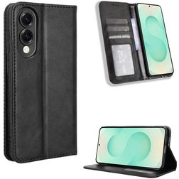 Mobigear Sensation Samsung Galaxy S25 Edge Etui z klapką typu portfel - Czarny