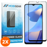 Mobigear Premium OPPO A16 Vidro temperado Película de ecrã - Compatível com capas - Preto (Pack de 2)