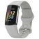 Mobigear Sport Dual Silikone Fitbit Charge 5 Urrem Stiftlukning - Grå