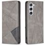 Mobigear Rhombus Slim Samsung Galaxy S24 Lompakkokotelo - Harmaa