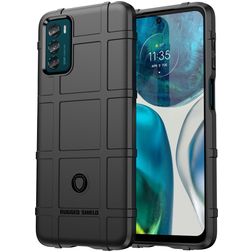 Mobigear Rugged Shield Motorola Moto G42 Fleksibel TPU Bagsidecover Stødsikkert - Sort