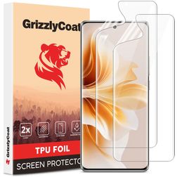GrizzlyCoat OPPO Reno 12 Hydrogel (TPU) Skärmskydd - Skalvänligt (2-pack)