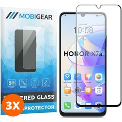 Mobigear Premium HONOR X7A Cristal templado Protector de pantalla - Compatible con fundas (pack de 3)