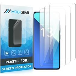 Mobigear Xiaomi Redmi 13 4G Protector de pantalla Film - Compatible con fundas (pack de 3)