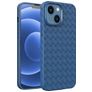 Mobigear Woven iPhone 14 Plus TPU flessibile Back cover - Blu scuro