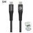 Mobilize Strong Nylon Cabo USB-C para USB-C 1 m - Preto