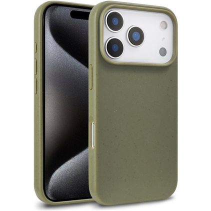 Mobigear Bio iPhone 18 Pro Miljøvenligt materiale Bagsidecover - Armygrøn