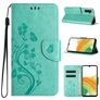Mobigear Flowers Samsung Galaxy A55 Wallet case - Green