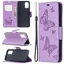 Mobigear Butterfly Samsung Galaxy A02s Plånboksfodral med sedelfack - Lila